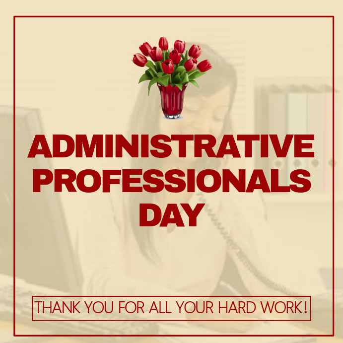 Administrative Professionals Day Publicação no Instagram template