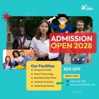 Admission Ad Template Instagram Post