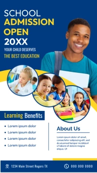 admission flyer Instagram Story template