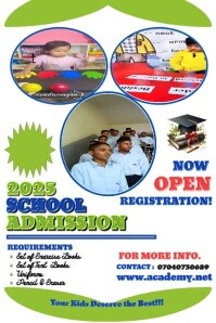 Admission flyer Poster template