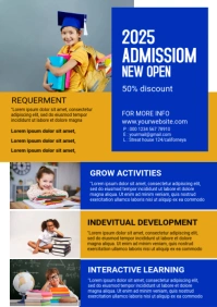Admission flyer A4 template