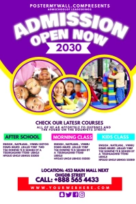 admission flyer Poster template