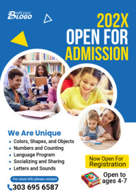 admission Flyer A4 template