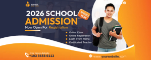 Roxo Admission flyer Template Twitch Profile Banner