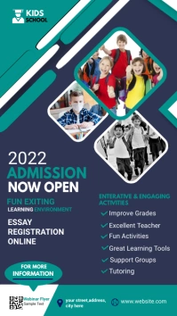 Admission flyer Template เรื่องราวบน Instagram