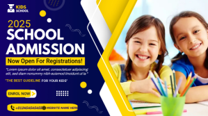 Admission flyer Template Digital Display (16:9)
