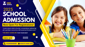 Admission flyer Template Twitter Post