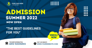 Admission flyer Template Anuncio de Facebook