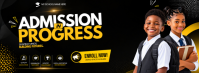 Black School Admission Foto Sampul Facebook Template