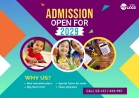 Admission Open Ad Template Postcard