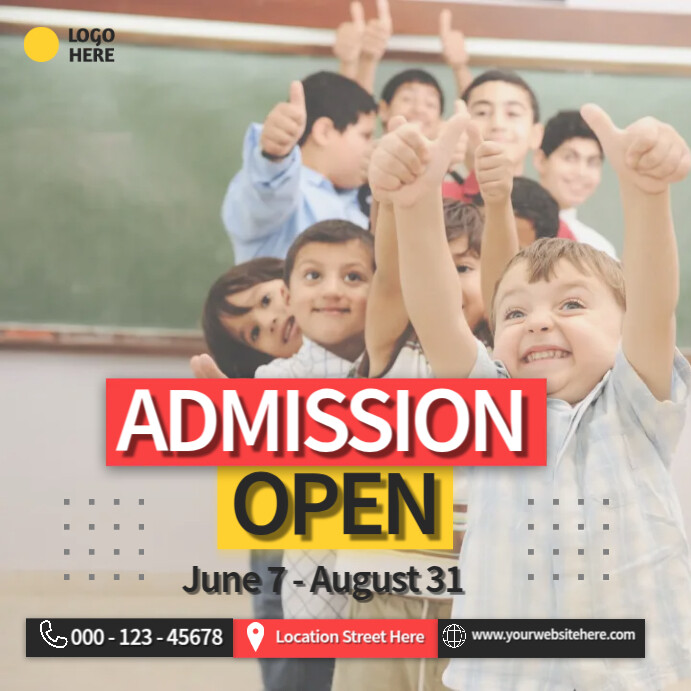 Copy of Admission Open Ads | PosterMyWall