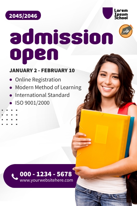 Admission Open Ads Poster Template | PosterMyWall