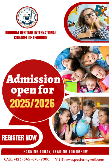 Admission open Plakkaat template