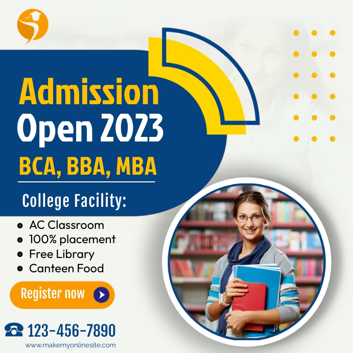 Admission Open Template | PosterMyWall
