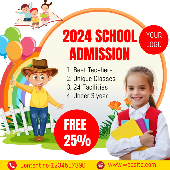 Admission open Instagram Post template