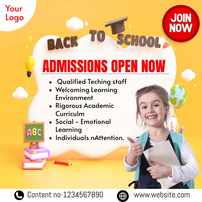 Admission open Template | PosterMyWall