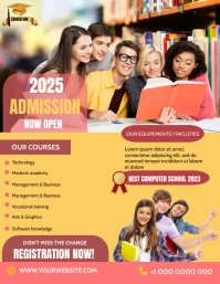 Kindergarten Admission Open Day Flyer Template | PosterMyWall