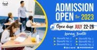 Admission open for 2023 Facebook Event Cover template