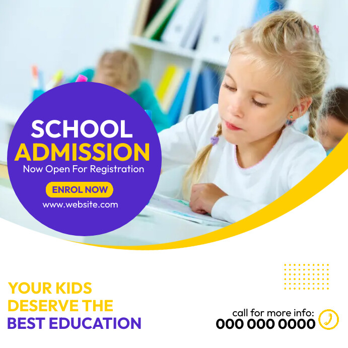 New Intake Poster Admission open poster Template | PosterMyWall