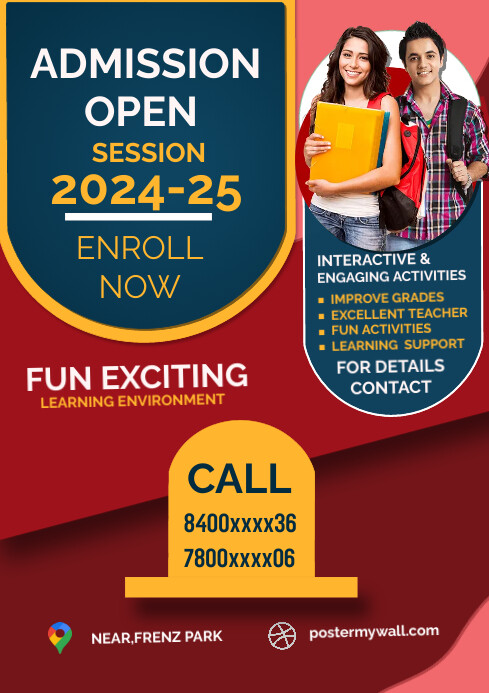 Admission open School Template | PosterMyWall