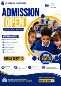 Putih School Admission A4 Template