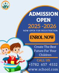 ADMISSION OPENING FLYER Instagram Portrait template