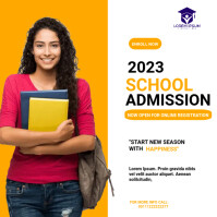 Admission Poster Template | PosterMyWall