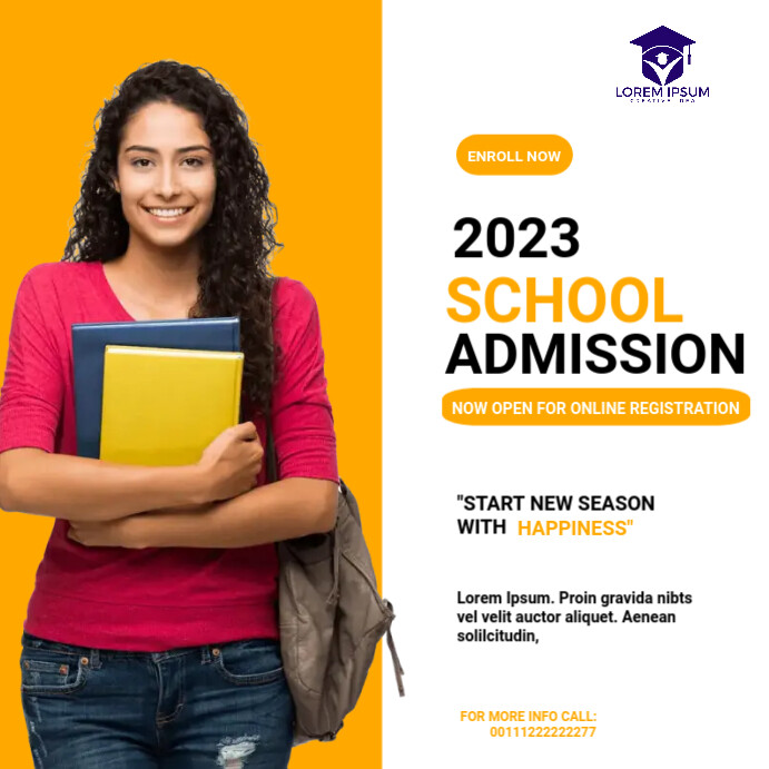 New Intake Poster Copy of Admission Poster Template | PosterMyWall