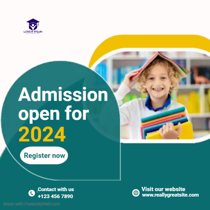 Admission Poster Template | PosterMyWall