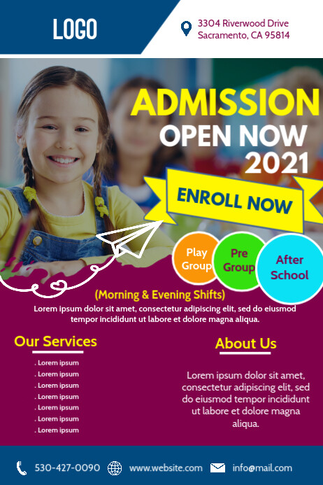 Admission Poster Template | PosterMyWall