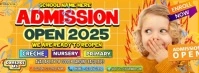 Admission School 2025 Template Facebook Cover Photo