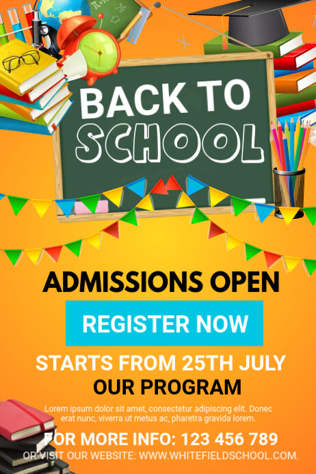 New Intake Poster admissions.a Template | PosterMyWall