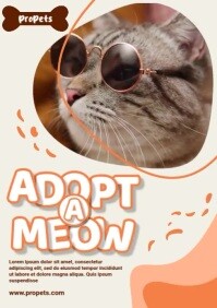 Adopt a Meow A4 template