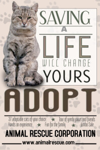 Adopt a Pet Flyer Template Poster