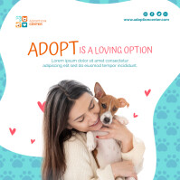 adopt pet social media post Flyer Template | PosterMyWall