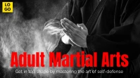 Adult Martial Arts Ad with Creative Cover Miniature YouTube template