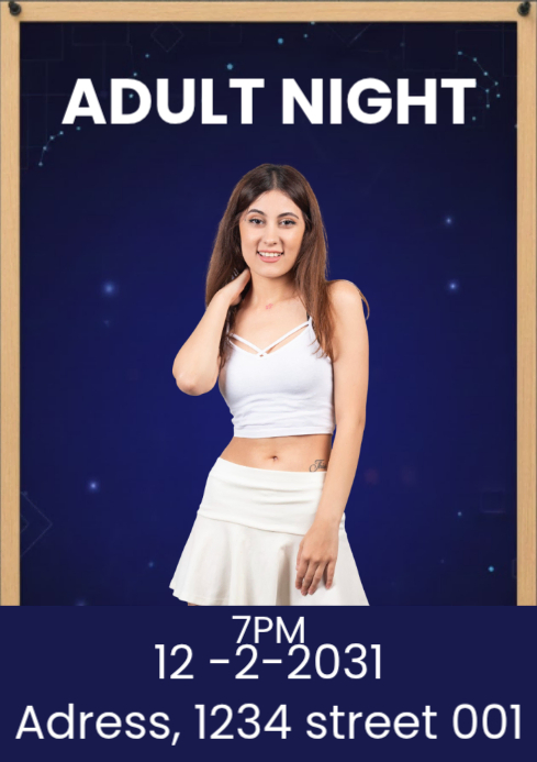 Adult night Template | PosterMyWall