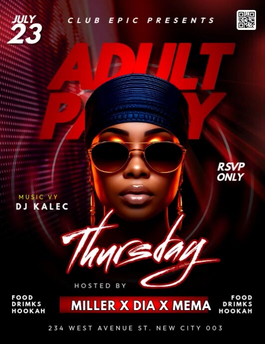 ADULT PARTY Pamflet (VSA Brief) template