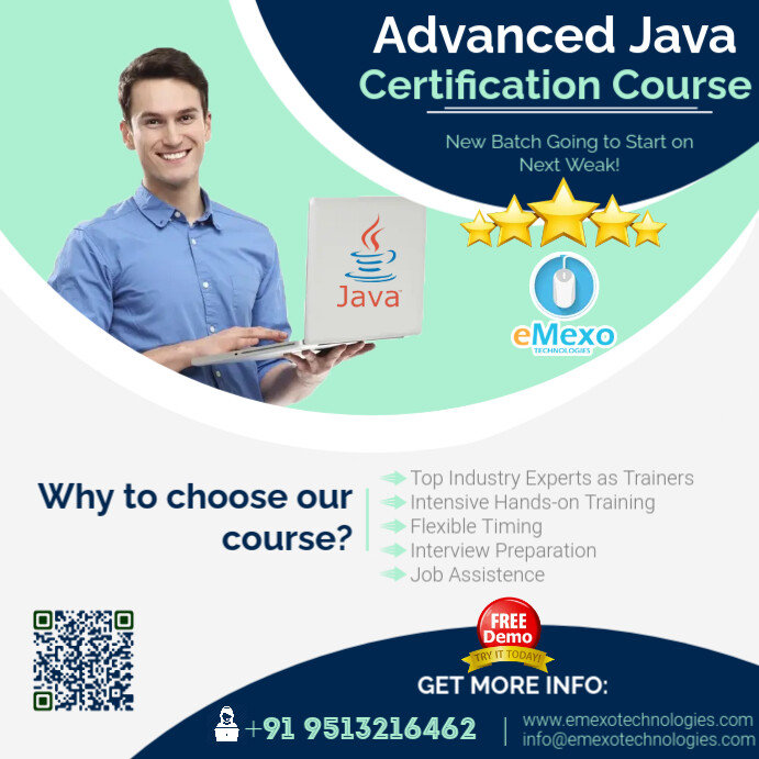 Advance Java Certification Course Template | PosterMyWall