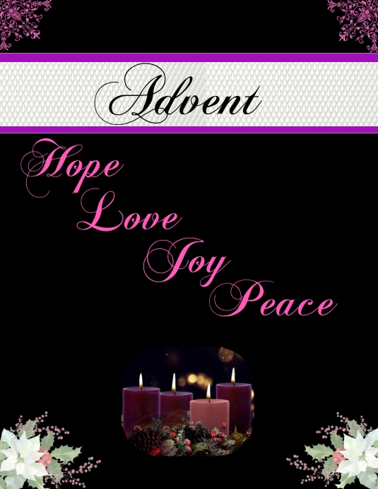 ADVENT Flyer (format US Letter) template