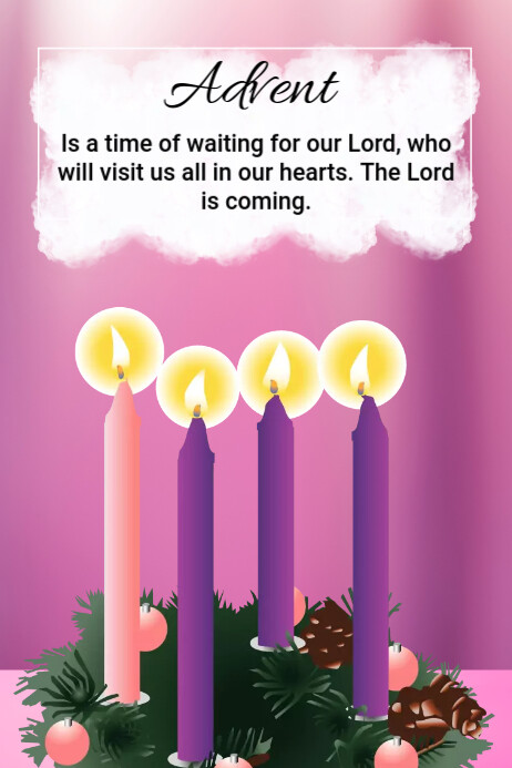 Advent flyer template | PosterMyWall
