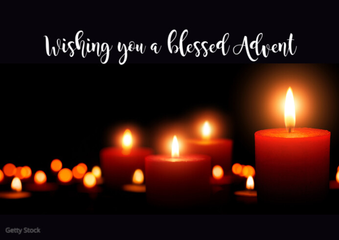 Advent Greeting Wishes Message Greeting Card Template | PosterMyWall