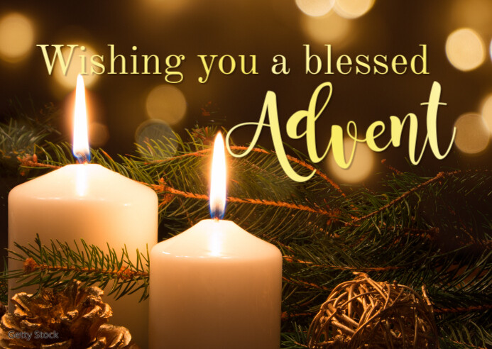 Advent Greeting Wishes Message Greeting Card Template | PosterMyWall