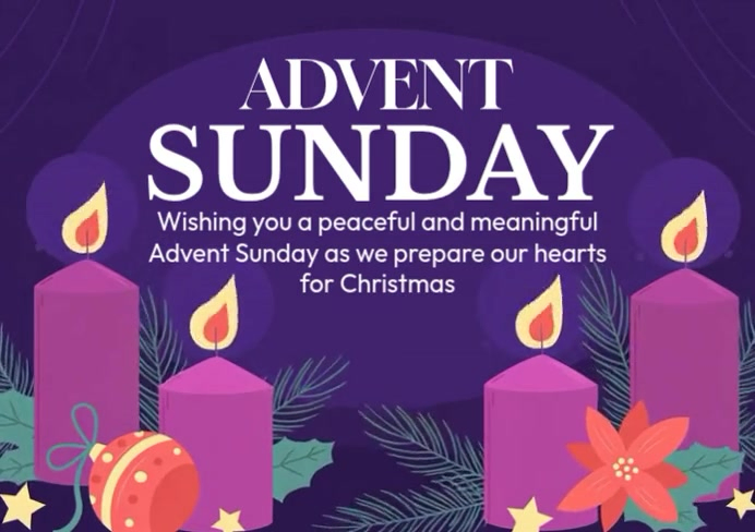 Advent Sunday A4 template