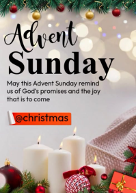 Advent Sunday Event A4 template