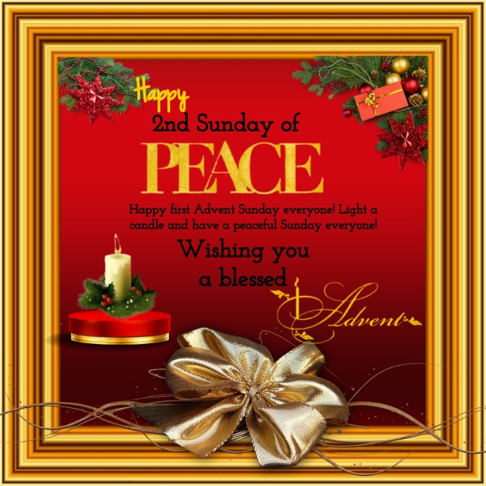 advent sunday instagram post Wpis na Instagrama template