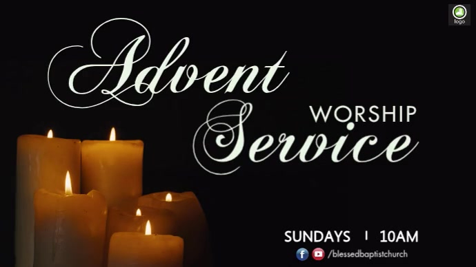 Advent Worship Service Template | PosterMyWall