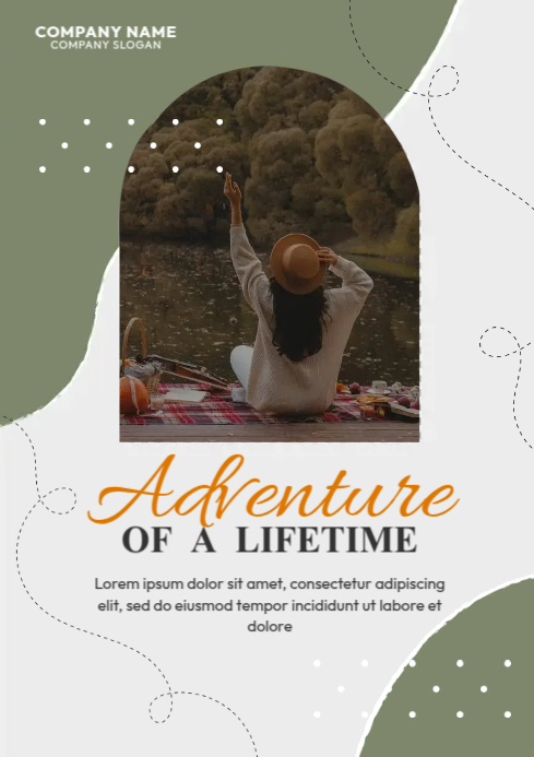 Adventure Of A Lifetime A4 template