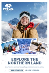 Adventure To The North Poster template