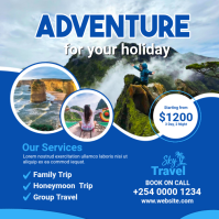 Adventure Travel Agency Banner Ad Iphosti le-Instagram template